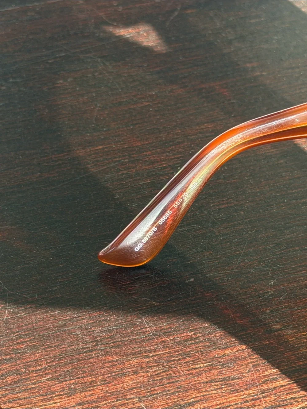 Gucci Brown Star-Studded Oversized Square Sunglasses